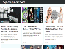 Tablet Screenshot of explore-talent.com
